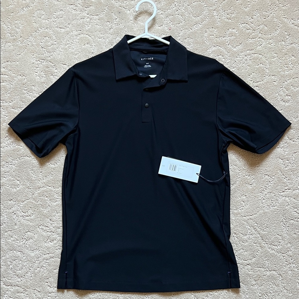 Kit and Ace Men's Black Polo Shirt